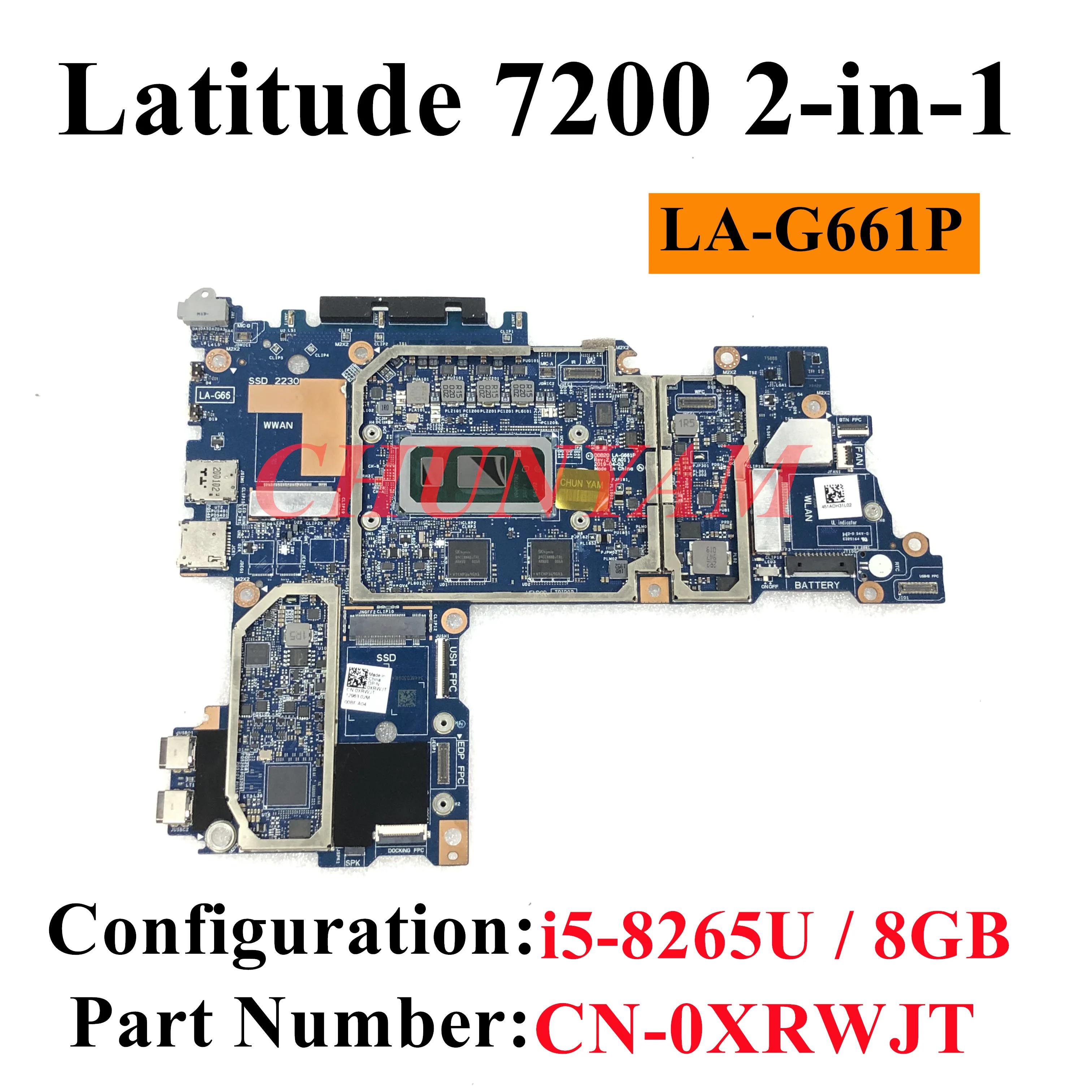 DDB20 LA-G661P,  ƼƩ 12 7200, 2  1 º Ʈ  i5-8265U, 8GB RAM CN-0XRWJT XRWJT κ